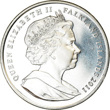 Coin, Falkland Islands, Elizabeth II, Crown, 2011, Pobjoy Mint, MS(63)