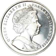 Coin, Falkland Islands, Elizabeth II, Crown, 2008, Pobjoy Mint, Port Louis