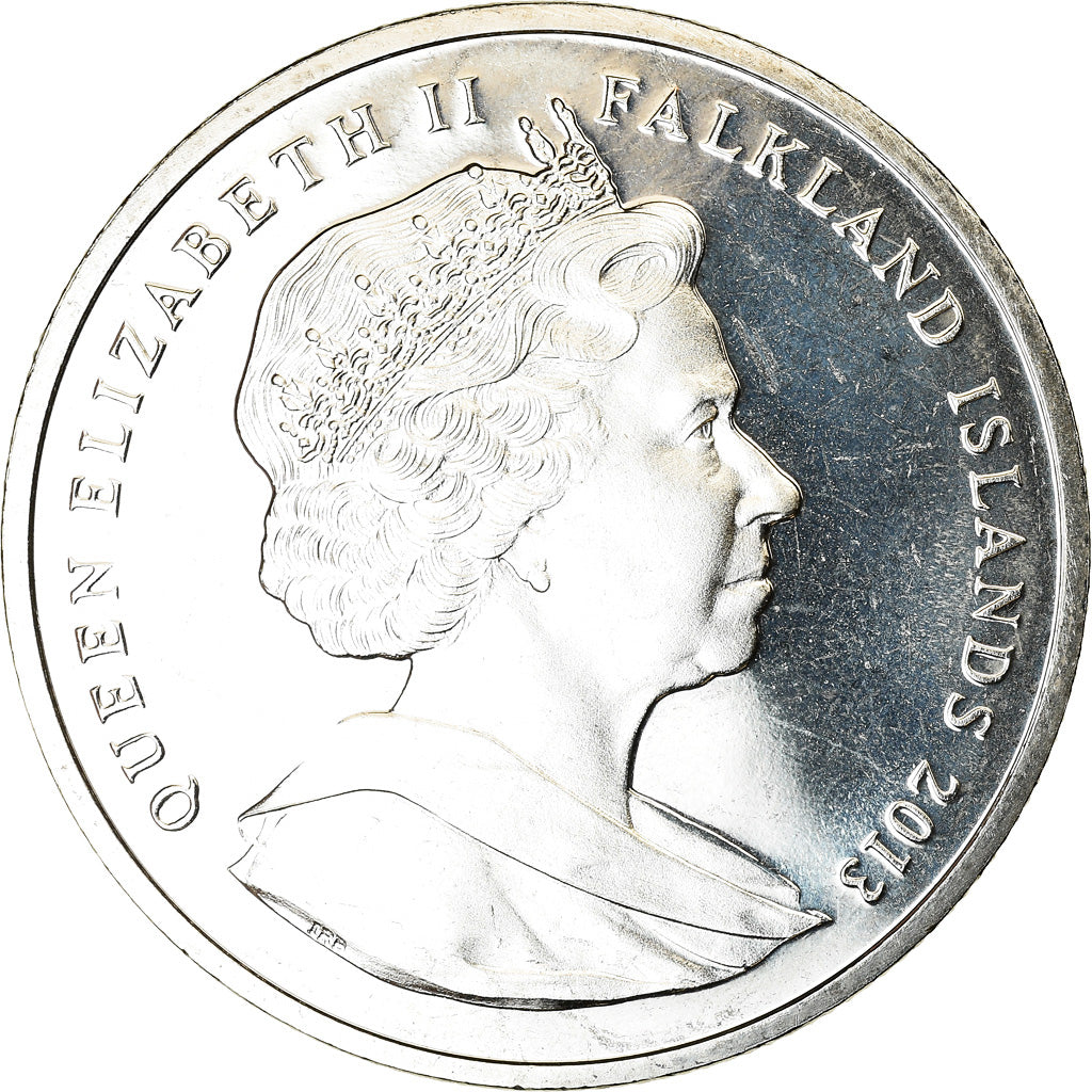 Moneta, Falklandy, Crown, 2013, Référendum, MS(63), Miedzionikiel, KM:169
