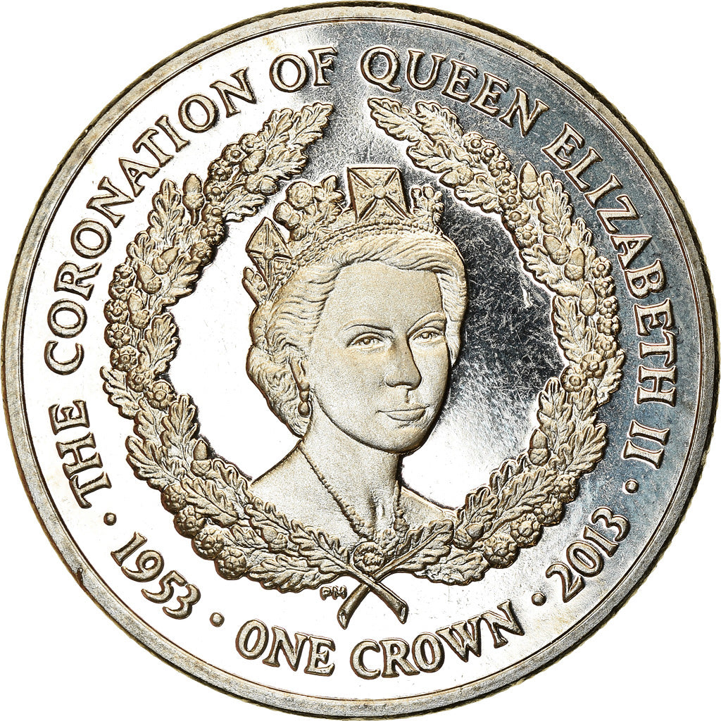 Coin, Falkland Islands, Crown, 2013, 60ème anniversaire du couronnement
