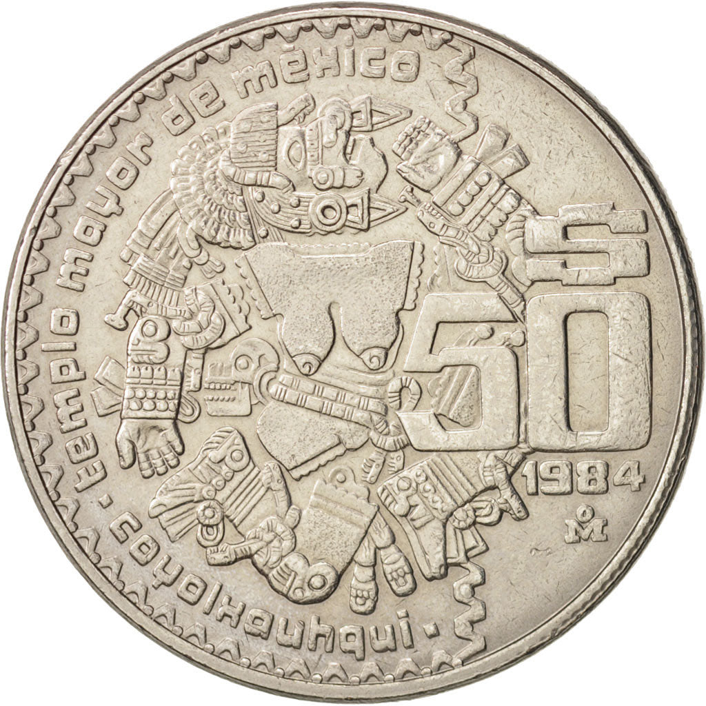 Moneta, Messico, 50 Pesos, 1984, Mexico City, BB+, Rame-nichel, KM:490