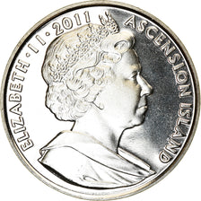 Coin, Ascension Island, 2 Pounds, 2011, Pobjoy Mint, Mariage du Prince William