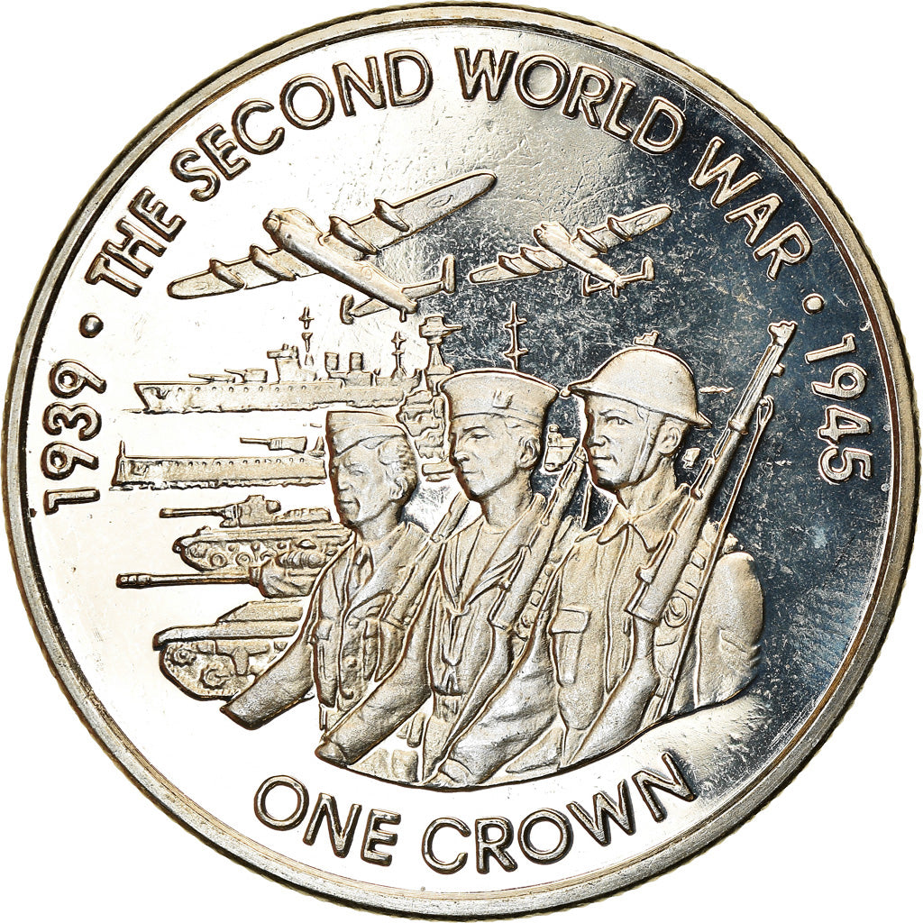 Coin, Ascension Island, 2 Pounds, 2019, Pobjoy Mint, 2ème guerre mondiale