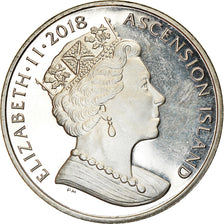 Moneda, Isla Ascensión, 2 Pounds, 2018, Pobjoy Mint, Jubilé de saphir, SC