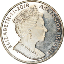 Coin, Ascension Island, 2 Pounds, 2018, Pobjoy Mint, Jubilé de saphir, MS(63)