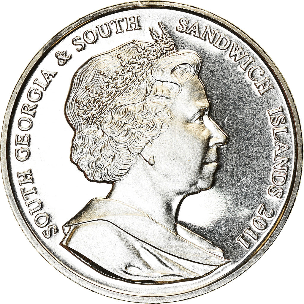 Monnaie, South Georgia and the South Sandwich Islands, 2 Pounds, 2011, Mariage