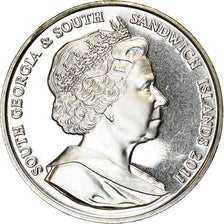 Monnaie, South Georgia and the South Sandwich Islands, 2 Pounds, 2011, Mariage