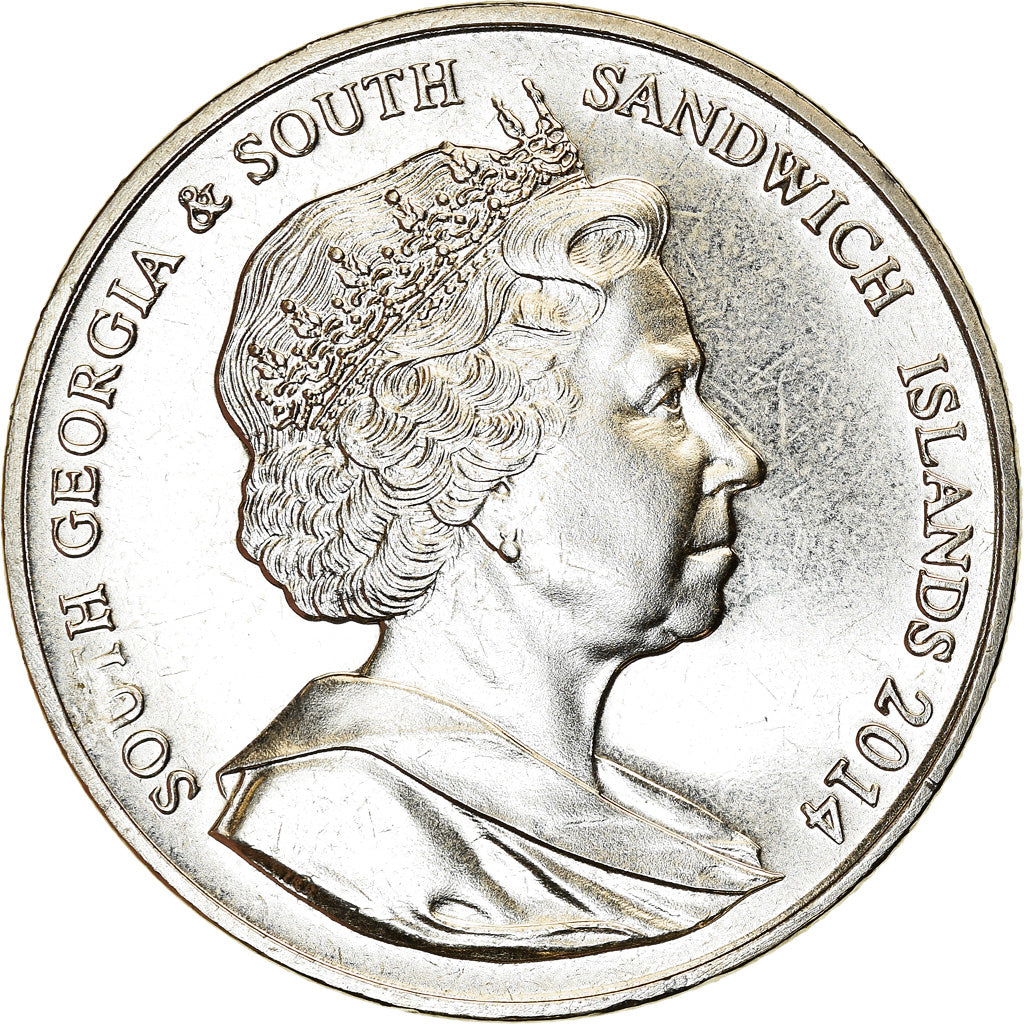 Coin, South Georgia and the South Sandwich Islands, 2 Pounds, 2014, MS(63)