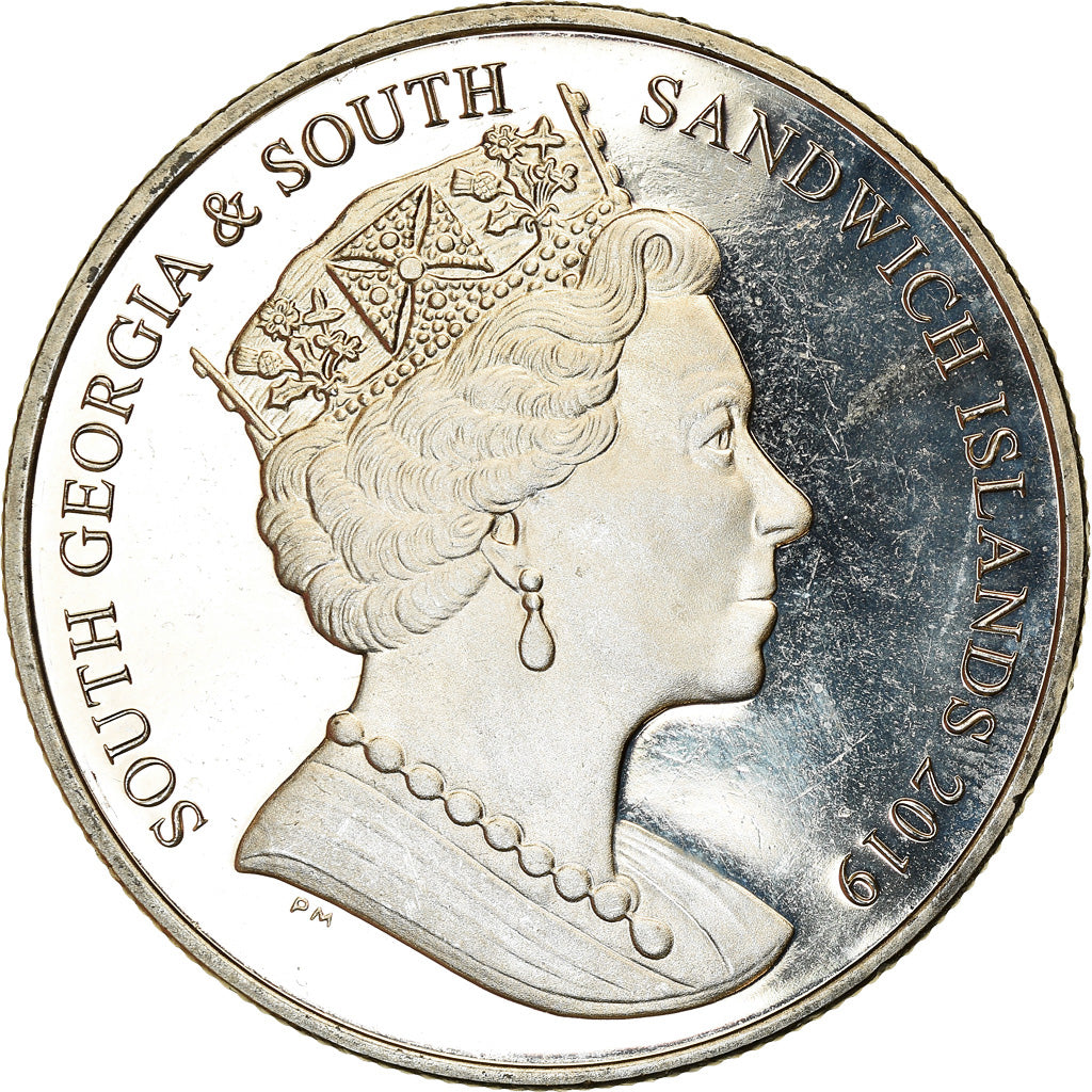 Münze, South Georgia and the South Sandwich Islands, 2 Pounds, 2019, Manchots