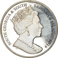 Moneda, Islas Georgias del Sur y Sandwich del Sur, 2 Pounds, 2019, Reine