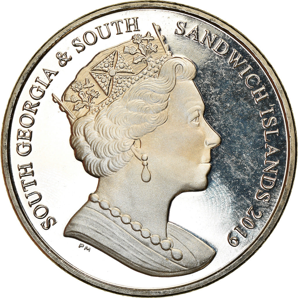 Coin, South Georgia and the South Sandwich Islands, 2 Pounds, 2019, Reine