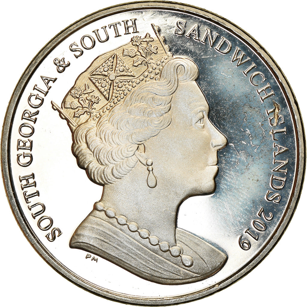 Moneda, Islas Georgias del Sur y Sandwich del Sur, 2 Pounds, 2019, Reine