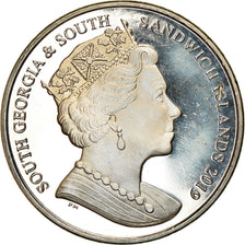 Moneda, Islas Georgias del Sur y Sandwich del Sur, 2 Pounds, 2019, Reine