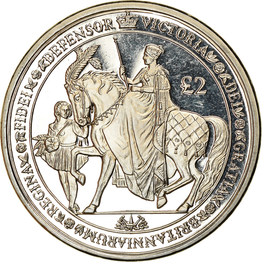 Moneda, Islas Georgias del Sur y Sandwich del Sur, 2 Pounds, 2019, Reine