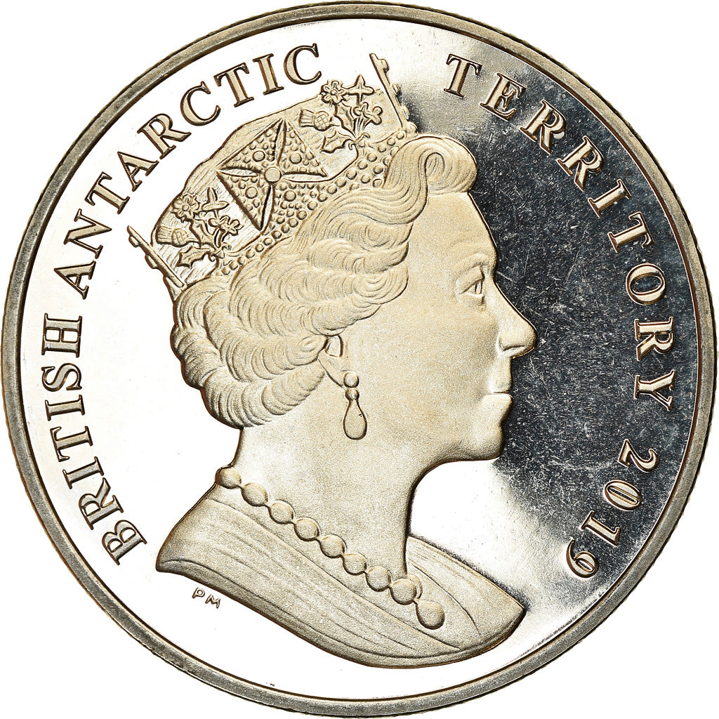 Coin, British Antarctic Territory, 2 Pounds, 2019, RRS Sir Attenborough, MS(63)