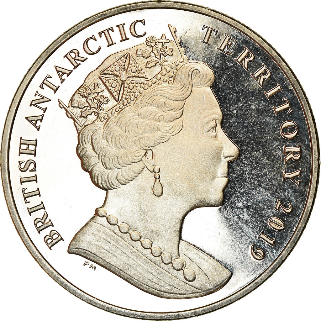 Coin, British Antarctic Territory, 2 Pounds, 2019, RRS Sir Attenborough, MS(63)