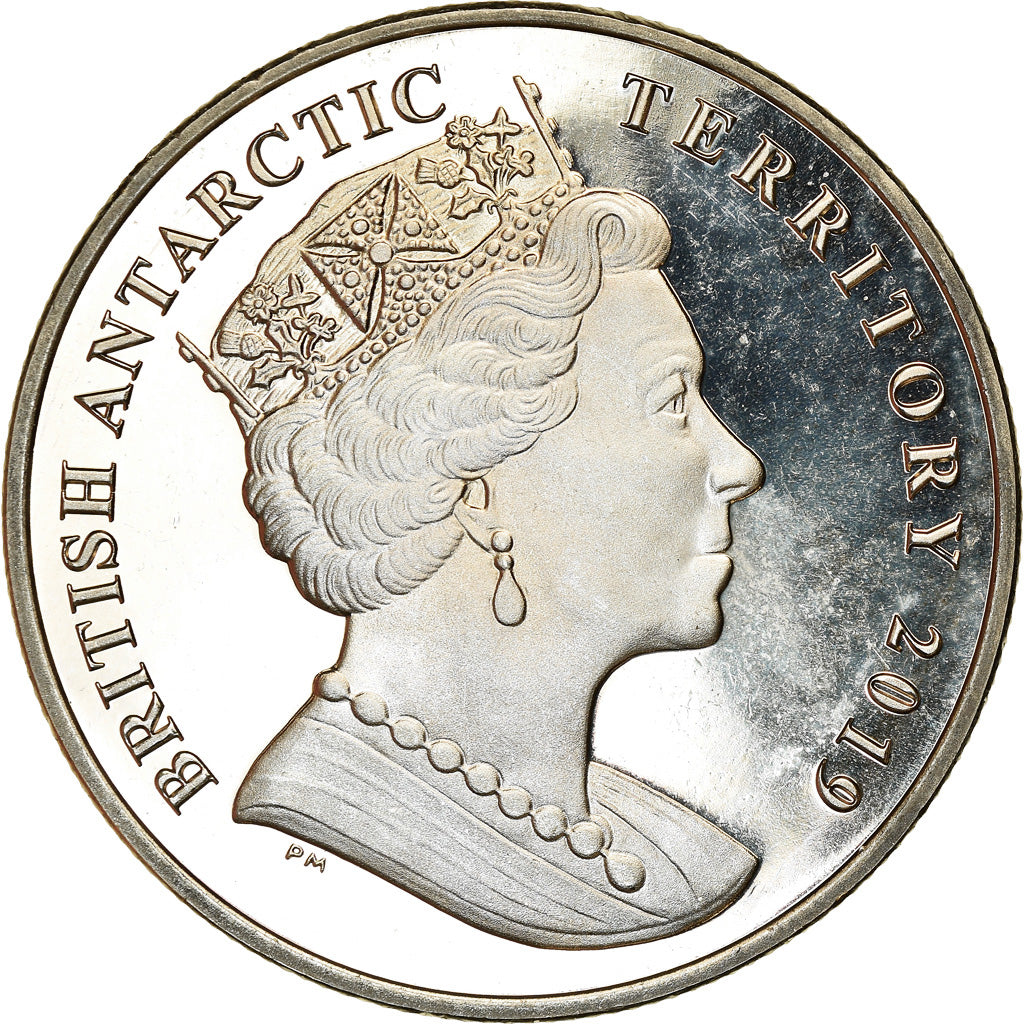 Coin, British Antarctic Territory, 2 Pounds, 2019, RRS Sir Attenborough, MS(63)