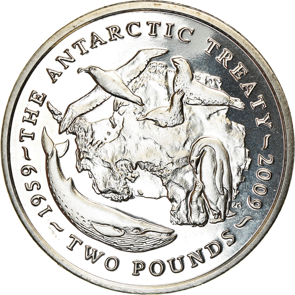 Monnaie, Territoire Antarctique Britannique, Elizabeth II, 2 Pounds, 2009