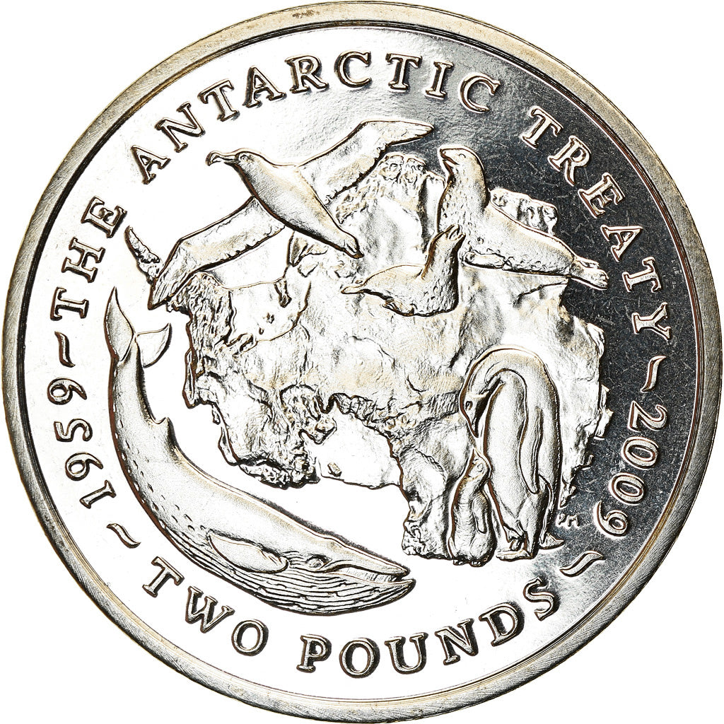 Coin, British Antarctic Territory, Elizabeth II, 2 Pounds, 2009, Pobjoy Mint