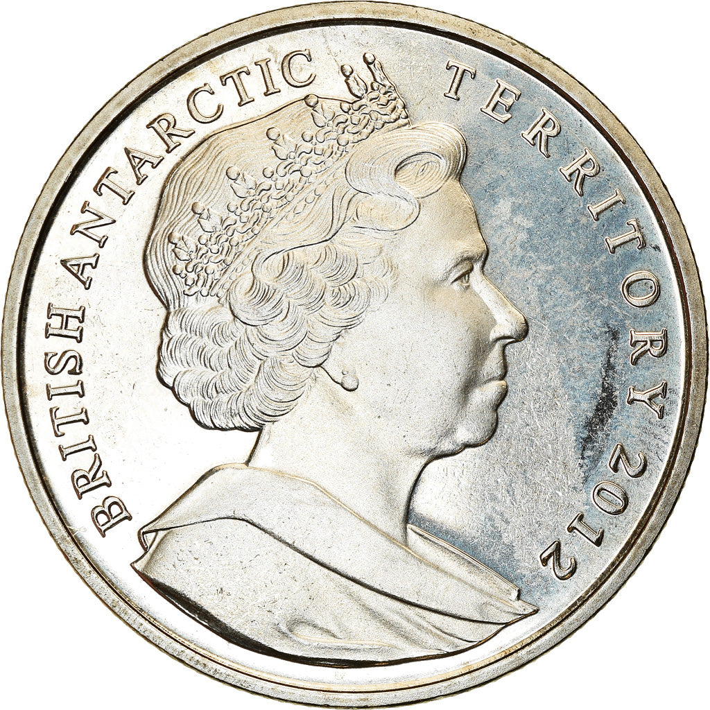 Moneta, British Antarctic Territory, Elizabeth II, 2 Pounds, 2012, Pobjoy Mint