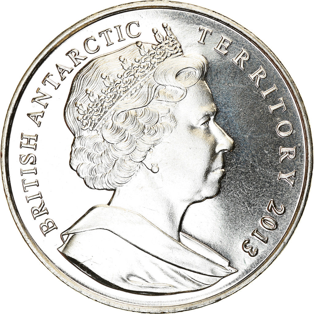 Moneta, British Antarctic Territory, 2 Pounds, 2013, Base antarctique Halley
