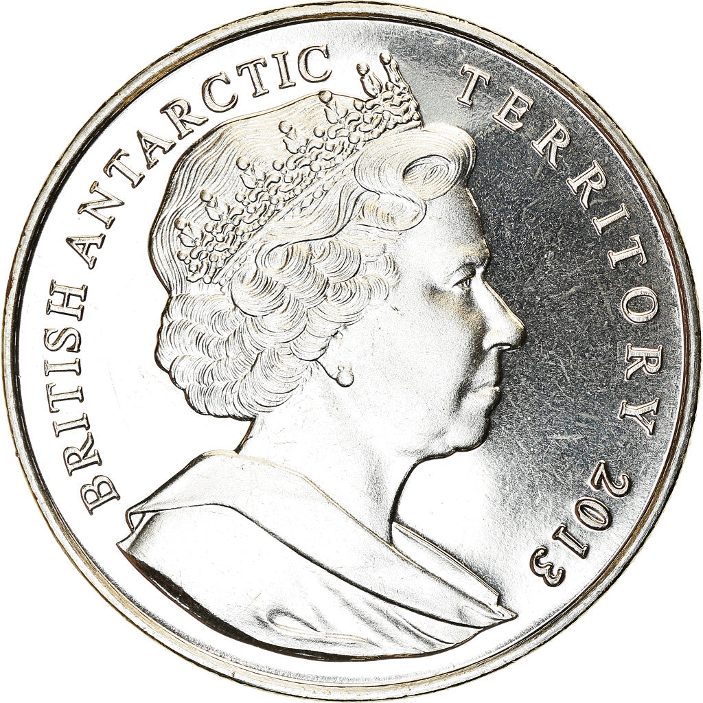 Moneta, British Antarctic Territory, 2 Pounds, 2013, Base antarctique Halley