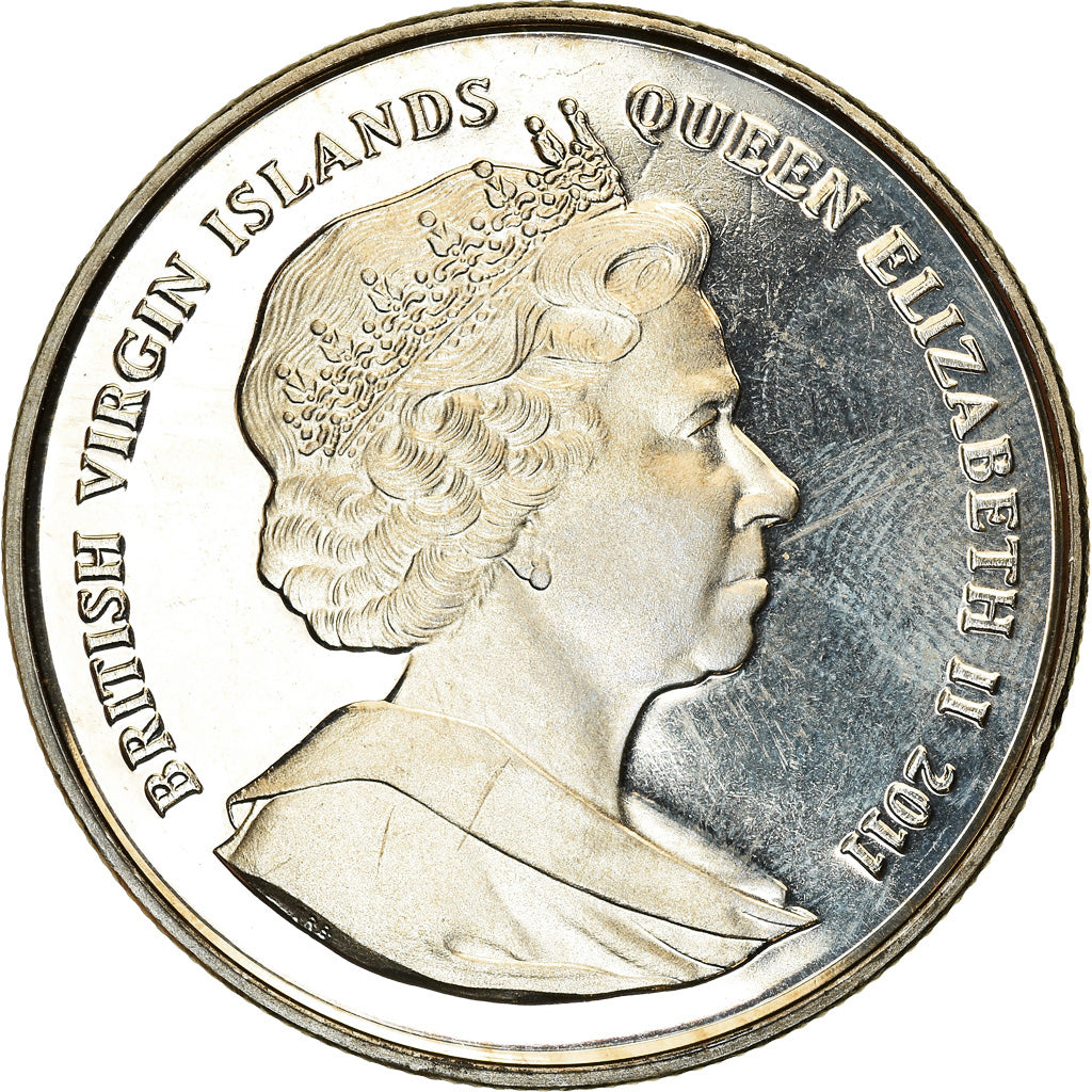 Coin, BRITISH VIRGIN ISLANDS, Dollar, 2011, Franklin Mint, 11 septembre 2001