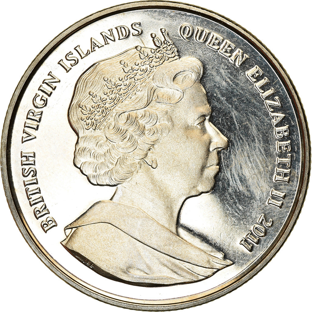 Coin, BRITISH VIRGIN ISLANDS, Dollar, 2011, Franklin Mint, 11 septembre 2001