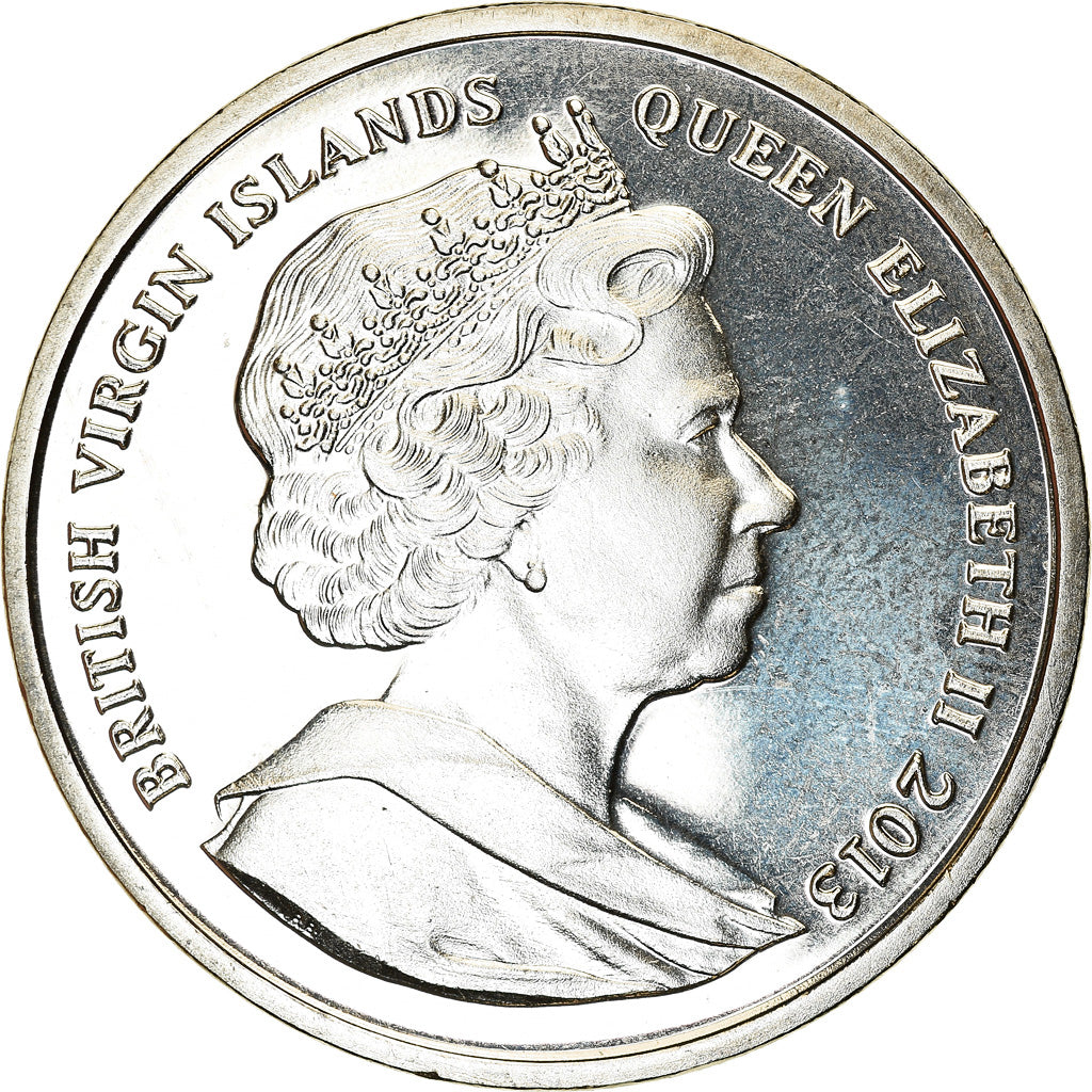 Coin, BRITISH VIRGIN ISLANDS, Dollar, 2013, Franklin Mint, Naissance du Prince