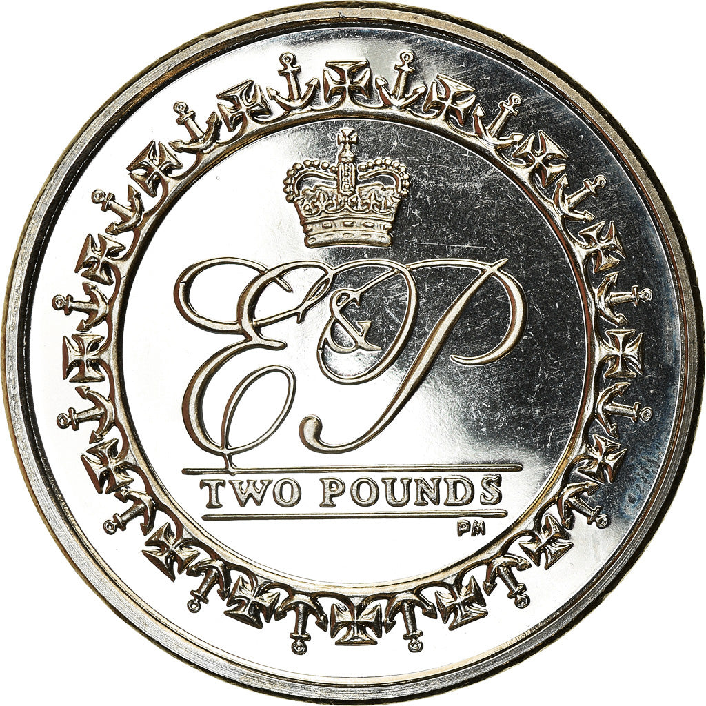 Münze, British Indian Ocean, 2 Pounds, 2011, Vies consacrées au devoir royal