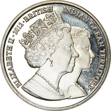 Coin, British Indian Ocean, 2 Pounds, 2012, Elizabeth II et la Reine mère
