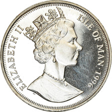 Coin, Isle of Man, Elizabeth II, Crown, 1996, Pobjoy Mint, Fernand de Magellan