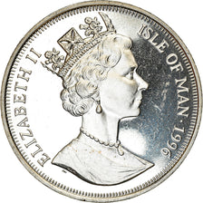 Coin, Isle of Man, Elizabeth II, Crown, 1996, Pobjoy Mint, Fernand de Magellan