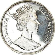 Moneta, Isola di Man, Elizabeth II, Crown, 1996, Pobjoy Mint, Sir Francis Drake