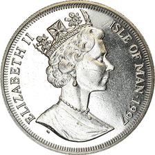 Coin, Isle of Man, Elizabeth II, Crown, 1997, Pobjoy Mint, Leiv Eiriksson