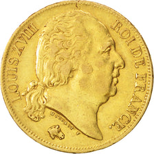 Frankreich, Louis XVIII, 20 Francs, 1817, Paris, EF(40-45), Gold, KM 712.1