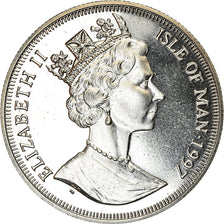 Coin, Isle of Man, Elizabeth II, Crown, 1997, Pobjoy Mint, Leiv Eiriksson