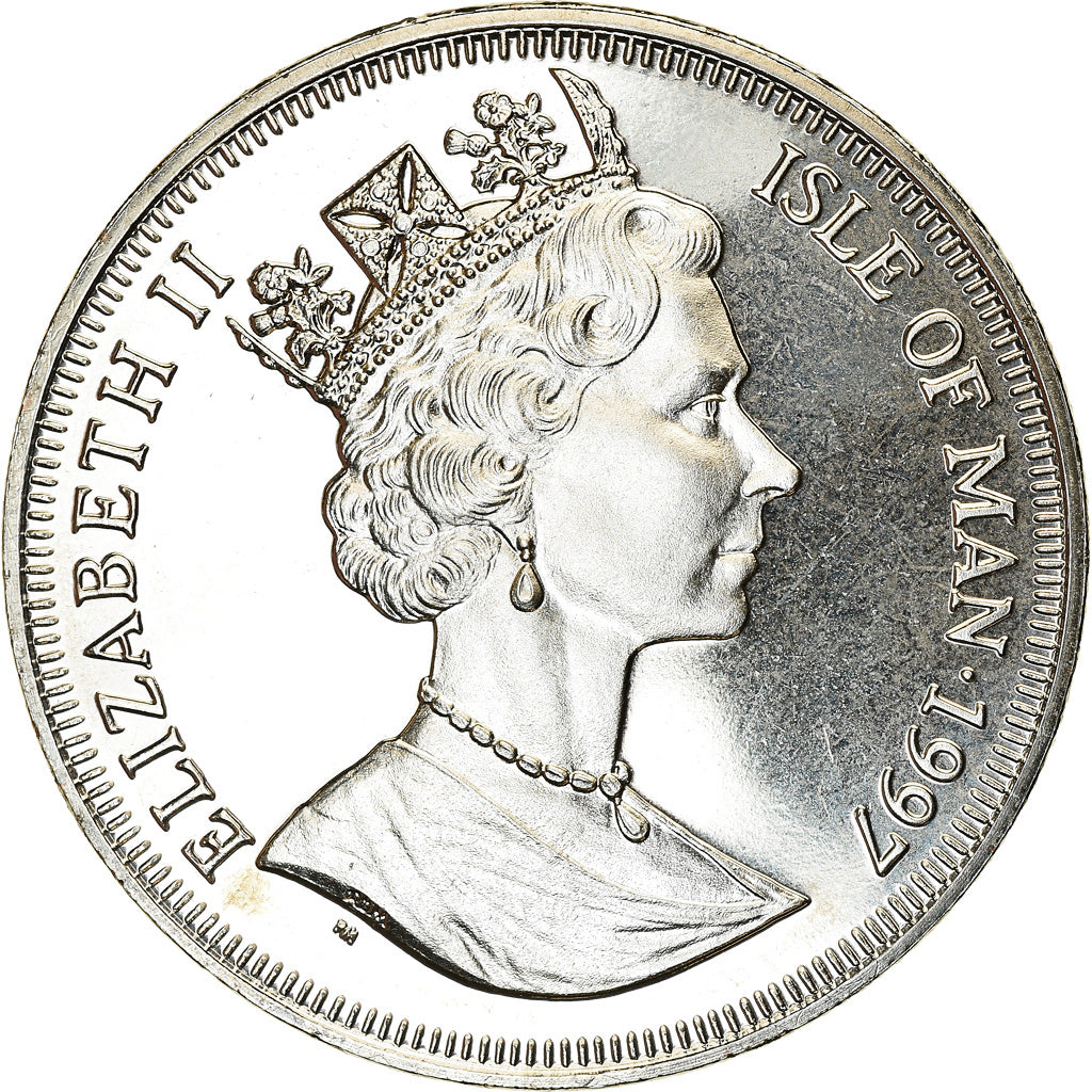 Moneta, Wyspa Man, Elizabeth II, Crown, 1997, Pobjoy Mint, Fridtjof Nansen
