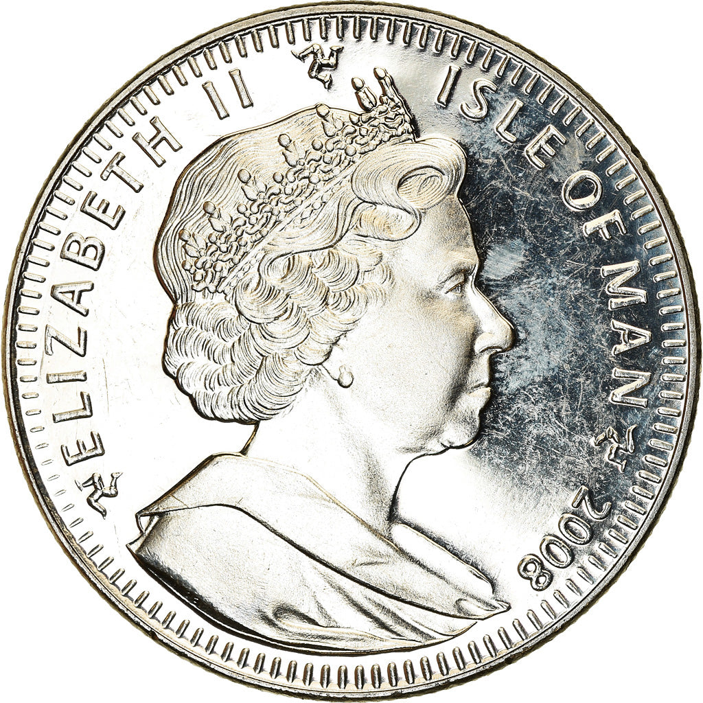 Coin, Isle of Man, Crown, 2008, Pobjoy Mint, Merveilles du monde, MS(63)