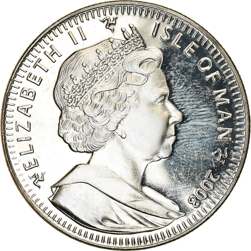 Coin, Isle of Man, Crown, 2008, Pobjoy Mint, Merveilles du monde, MS(63)