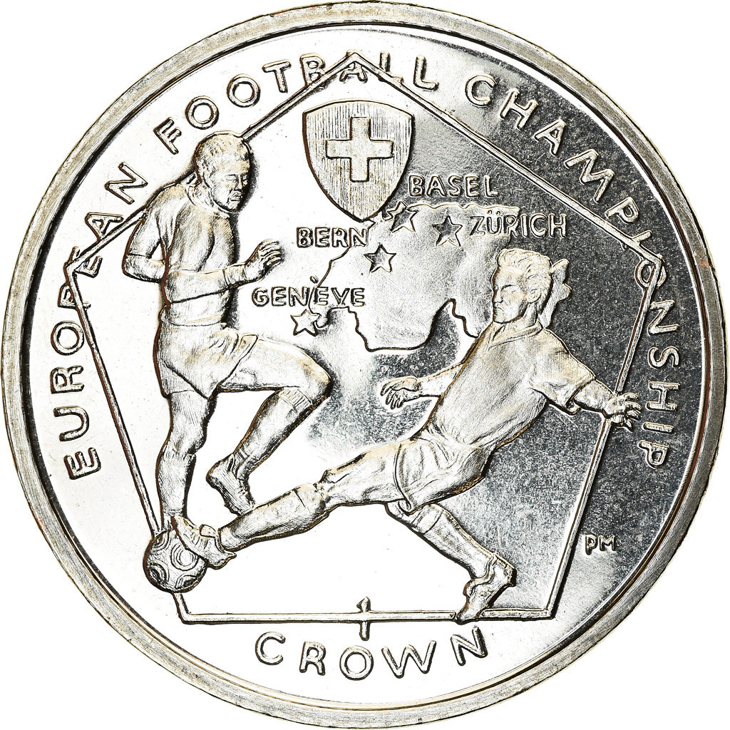 Moneta, Isola di Man, Crown, 2008, Pobjoy Mint, Championnat européen de