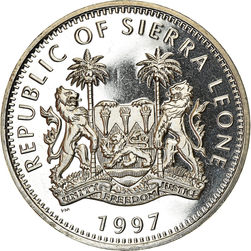 Münze, Sierra Leone, Dollar, 1997, British Royal Mint, Licorne, UNZ