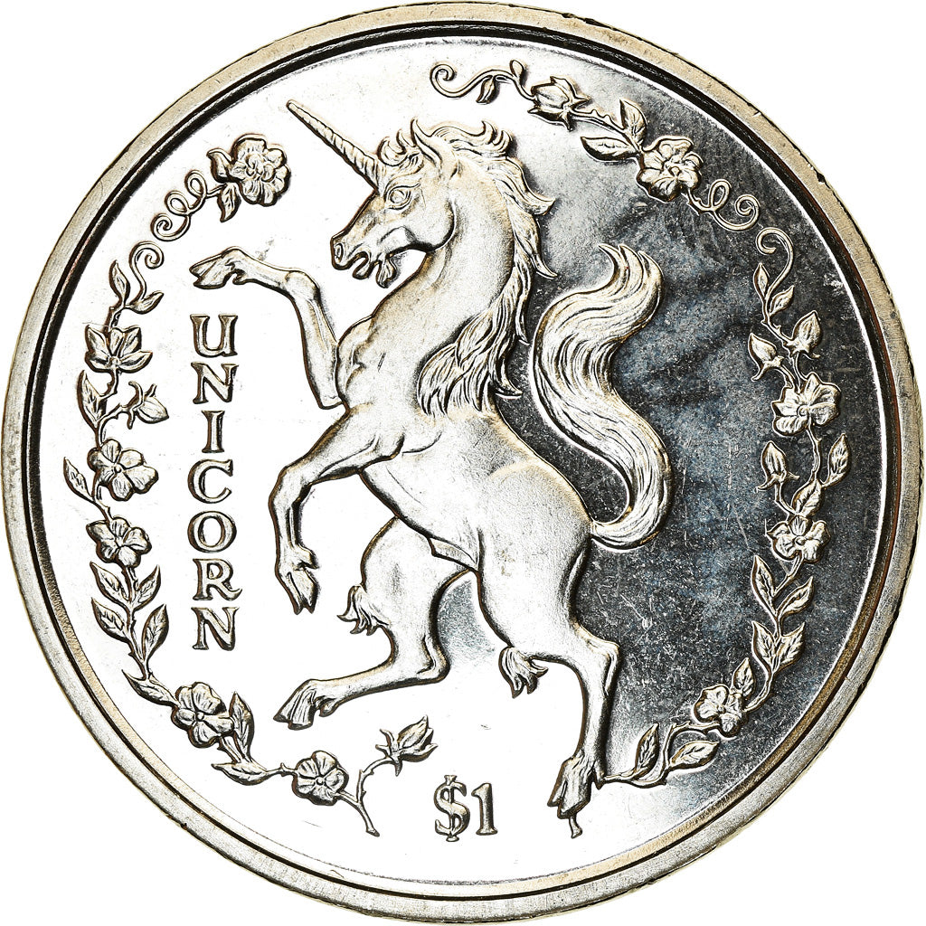 Coin, Sierra Leone, Dollar, 1997, British Royal Mint, Licorne, MS(63)