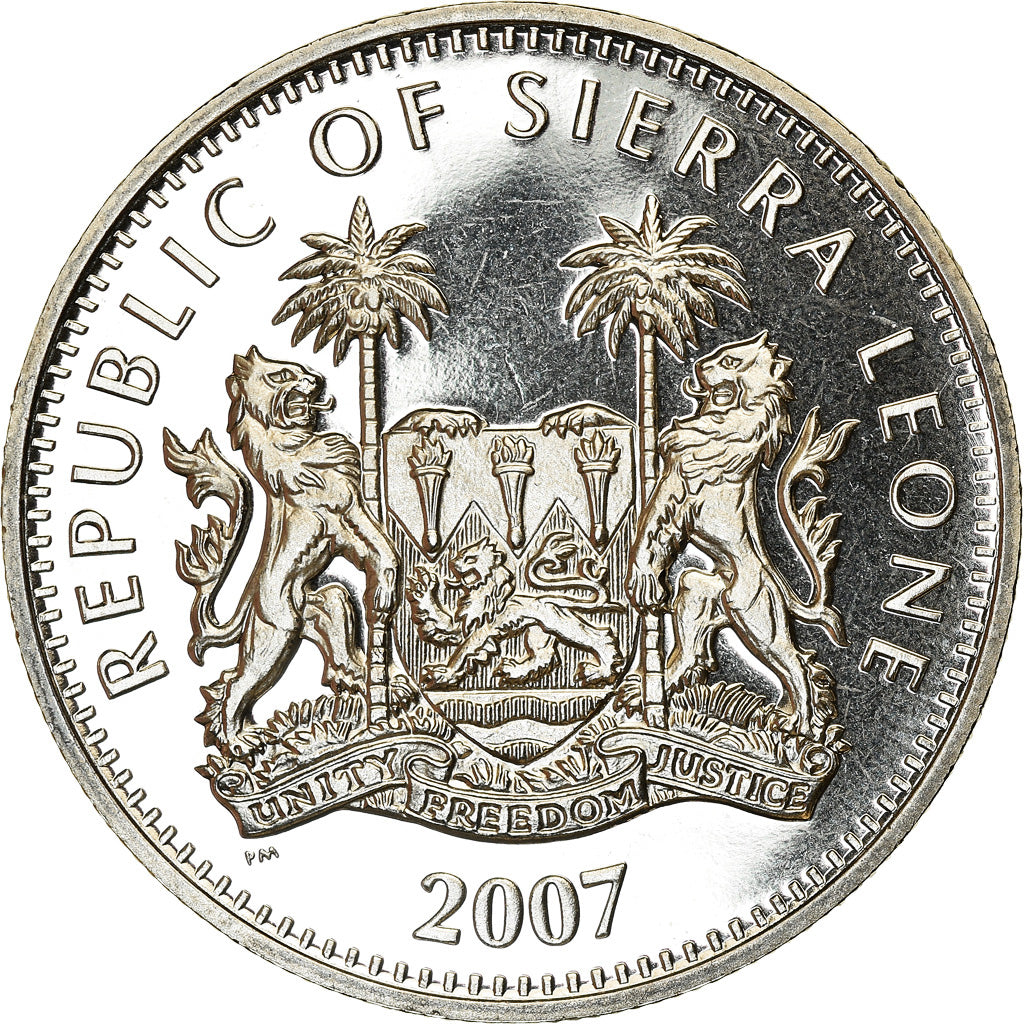 Moneta, Sierra Leone, Dollar, 2007, British Royal Mint, Eléphant, SPL