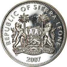 Moneta, Sierra Leone, Dollar, 2007, British Royal Mint, Zèbre, SPL