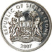 Moneta, Sierra Leone, Dollar, 2007, British Royal Mint, Zèbre, SPL