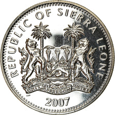 Moneta, Sierra Leone, Dollar, 2007, British Royal Mint, Zèbre, SPL
