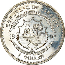 Moneta, Liberia, Dollar, 1997, Bataille d'Angleterre, SPL, Rame-nichel, KM:304