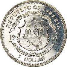 Coin, Liberia, Dollar, 1997, Bataille d'Angleterre, MS(63), Copper-nickel
