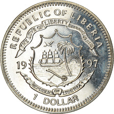 Münze, Liberia, Dollar, 1997, Bataille d'Angleterre, UNZ, Copper-nickel, KM:304